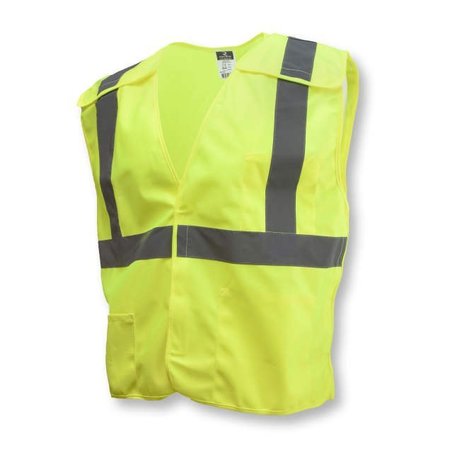 RADIANS Radians¬Æ SV4 Class 2 5 Pt. Breakaway Solid Vest, Hi-Vis Green, XL SV4GSXL